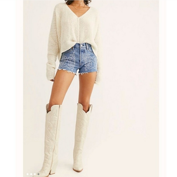 Levi's 501 High Rise Denim Shorts - Picture 2 of 9